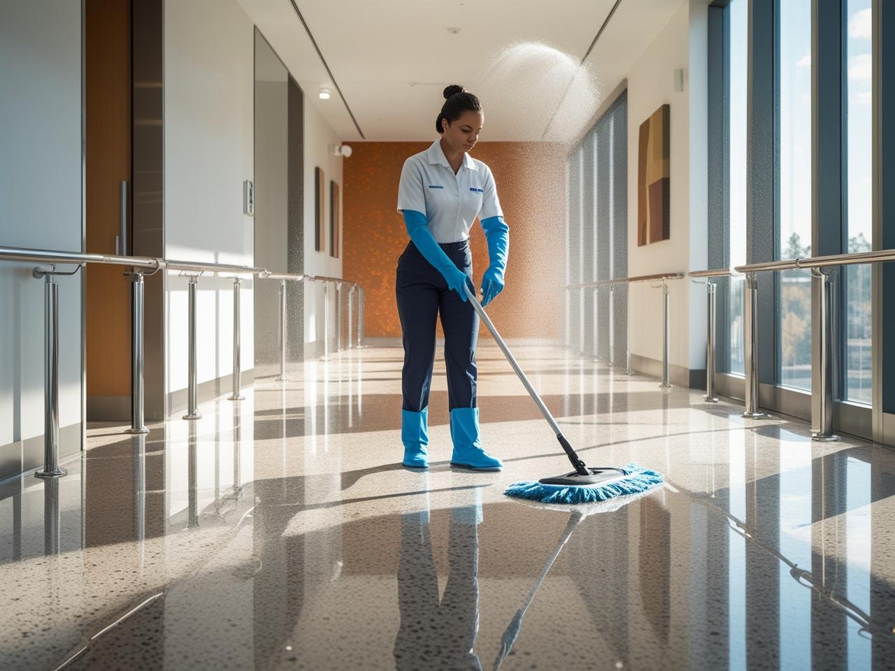 Office Hallways Clean