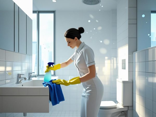 Office Restroom Clean - Image 2