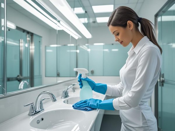 Office Restroom Clean - Image 3