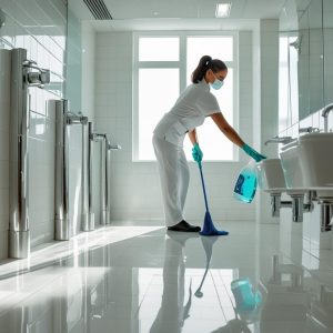 Office Restroom Clean