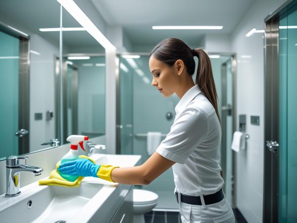 Office Restroom Clean - Image 8