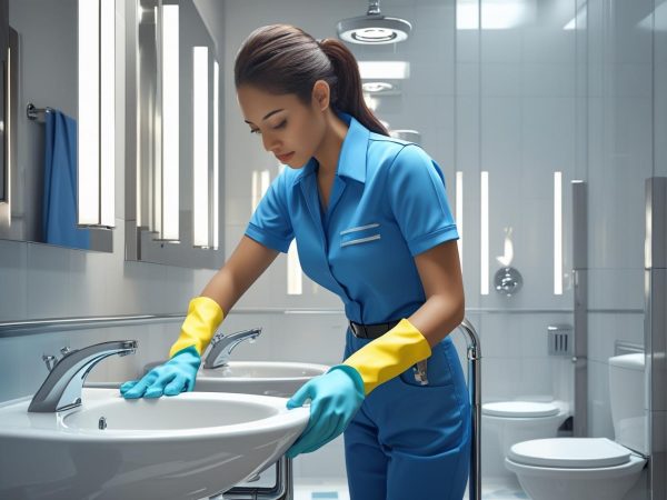 Office Restroom Clean - Image 7